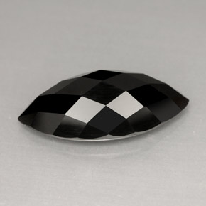 Spinelle noir naturelle marquise, 4,91 ct, opaque