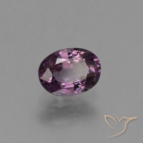 Spinelle Violet foncé naturelle Coupe ovale, 1,08 ct, VS-SI
