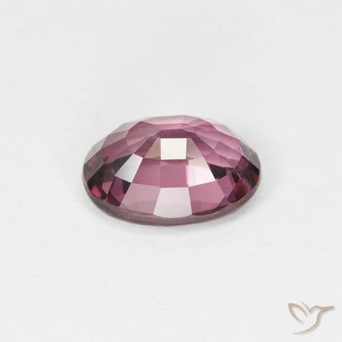Spinelle Violet rougeâtre naturelle ovale, 1.02 ct, VS