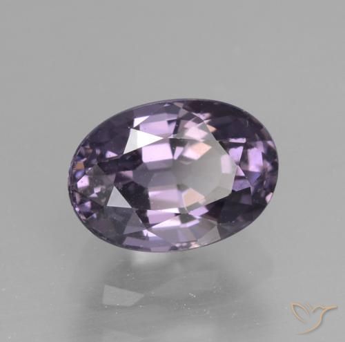 Spinelle Medium Grape Violet naturelle ovale, 1.16 ct, VS