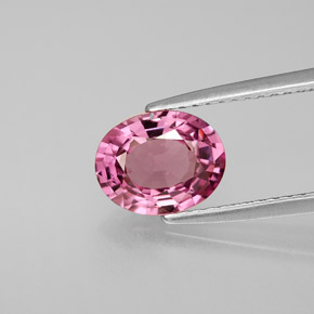 Spinelle rose naturelle coupe ovale, 1,69 ct, VS