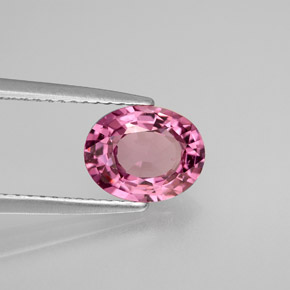 Spinelle rose naturelle coupe ovale, 1,69 ct, VS