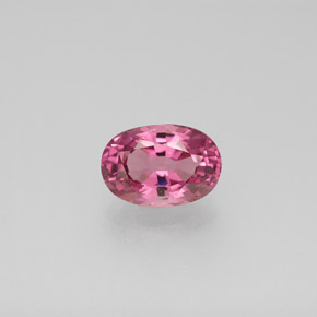 Spinelle rose naturelle coupe ovale, 1,27 ct, VVS-VS