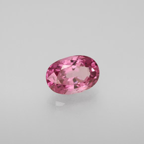 Spinelle rose naturelle coupe ovale, 1,27 ct, VVS-VS