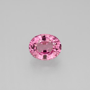 Spinelle rose naturelle coupe ovale, 1,48 ct, VVS-VS