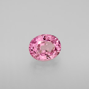 Spinelle rose naturelle coupe ovale, 1,48 ct, VVS-VS