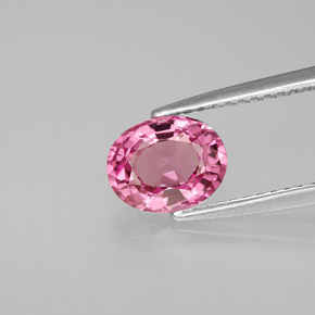 Spinelle rose naturelle coupe ovale, 1,37 ct, VS