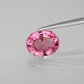 Spinelle rose naturelle coupe ovale, 1,50 ct, VVS-VS