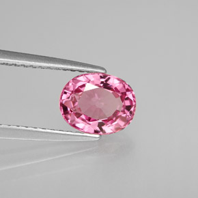 Spinelle rose naturelle coupe ovale, 1,50 ct, VVS-VS