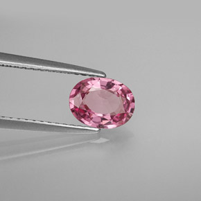 Spinelle rose naturelle coupe ovale, 0,99 ct, VS