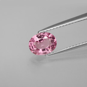 Spinelle rose naturelle coupe ovale, 1,08 ct, VVS-VS