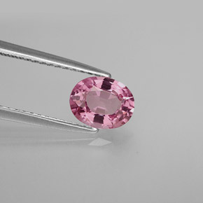 Spinelle rose naturelle coupe ovale, 1,08 ct, VVS-VS