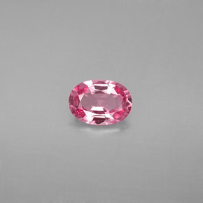 Spinelle rose naturelle coupe ovale, 0,80 ct, VVS-VS