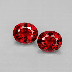 Achetez naturel ct rouge spinelle gems, coupe ovale, en provenance myanmar (birmanie) chez gemselect. en stock, livraison internationale!