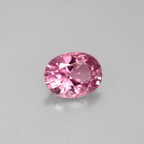 Spinelle rose naturelle coupe ovale, 1,58 ct, VVS-VS