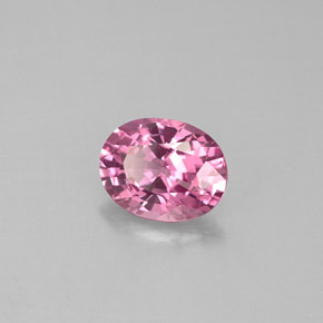 Spinelle rose naturelle coupe ovale, 1,58 ct, VVS-VS