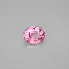 Spinelle rose naturelle coupe ovale, 1,32 ct, VS