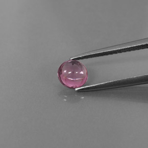Spinelle rose naturelle coupe roude, 0,75 ct, transparent