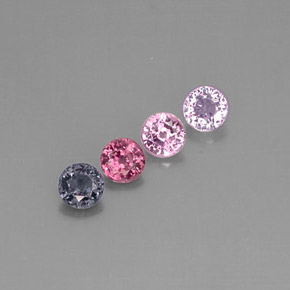 Achetez naturel ct multicolore spinelle gems, coupe roude, en provenance myanmar (birmanie) chez gemselect. en stock, livraison internationale!