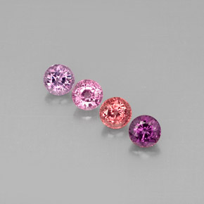 Achetez naturel ct multicolore spinelle gems, coupe roude, en provenance myanmar (birmanie) chez gemselect. en stock, livraison internationale!