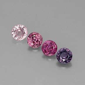 Achetez naturel ct multicolore spinelle gems, coupe roude, en provenance myanmar (birmanie) chez gemselect. en stock, livraison internationale!