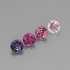 Achetez naturel ct multicolore spinelle gems, coupe roude, en provenance myanmar (birmanie) chez gemselect. en stock, livraison internationale!