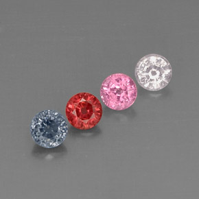 Achetez naturel ct multicolore spinelle gems, coupe roude, en provenance myanmar (birmanie) chez gemselect. en stock, livraison internationale!