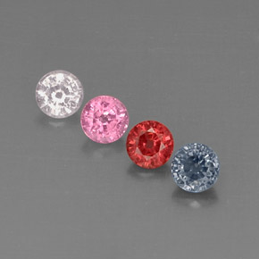 Achetez naturel ct multicolore spinelle gems, coupe roude, en provenance myanmar (birmanie) chez gemselect. en stock, livraison internationale!