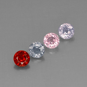 Achetez naturel ct multicolore spinelle gems, coupe roude, en provenance myanmar (birmanie) chez gemselect. en stock, livraison internationale!