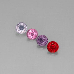 Achetez naturel ct multicolore spinelle gems, coupe roude, en provenance myanmar (birmanie) chez gemselect. en stock, livraison internationale!