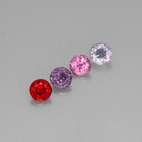 Achetez naturel ct multicolore spinelle gems, coupe roude, en provenance myanmar (birmanie) chez gemselect. en stock, livraison internationale!