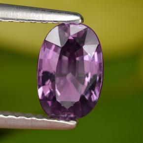 Spinelle pourpre naturelle coupe ovale, 1,08 ct, VS