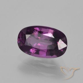 Spinelle pourpre naturelle coupe ovale, 1,10 ct, VS