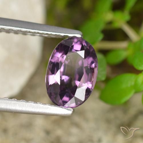 Spinelle Pourpre foncé naturelle ovale, 1.11 ct, VS