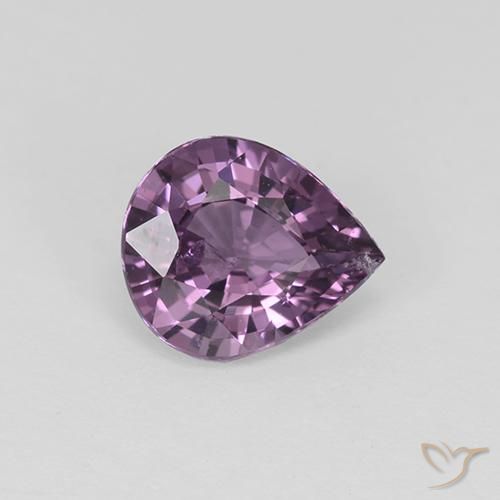 Spinelle pourpre naturelle en forme de poire, 1,15 ct, VS