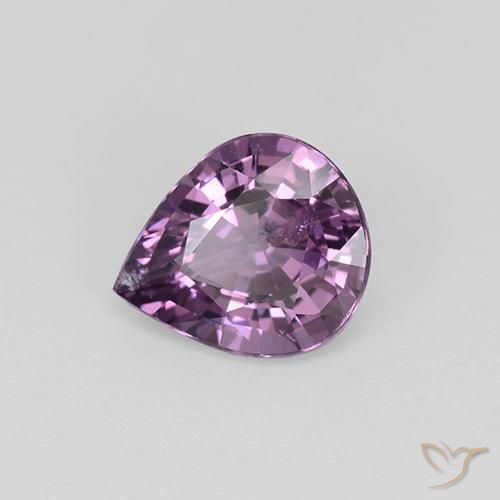 Spinelle pourpre naturelle en forme de poire, 1,15 ct, VS