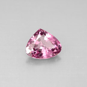 Spinelle rose naturelle en forme de poire, 1,15 ct, VS