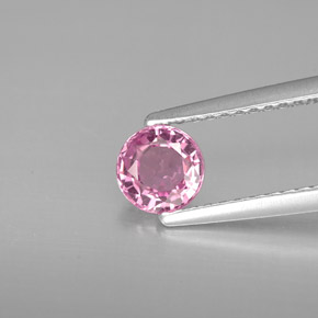 Spinelle rose naturelle coupe roude, 0,59 ct, VS