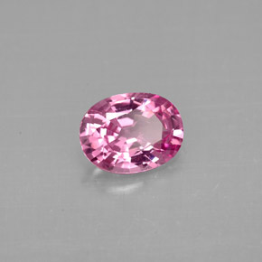 Spinelle rose naturelle coupe ovale, 0,90 ct, VVS-VS