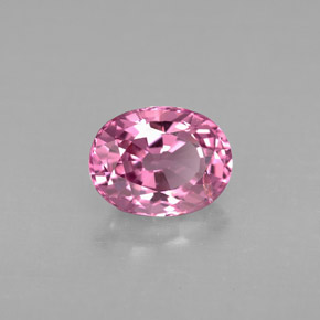 Spinelle rose naturelle coupe ovale, 1,20 ct, VVS-VS