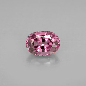 Spinelle rose naturelle coupe ovale, 1,10 ct, VVS-VS