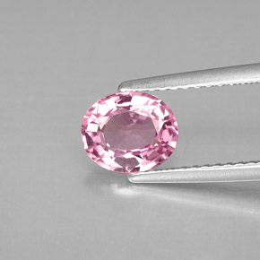Spinelle rose naturelle coupe ovale, 1,16 ct, VVS-VS