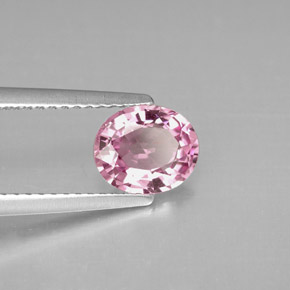 Spinelle rose naturelle coupe ovale, 1,16 ct, VVS-VS