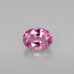 Spinelle rose naturelle coupe ovale, 1,10 ct, VVS-VS