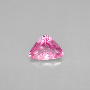 Spinelle rose naturelle trillion, 0,86 ct, VVS