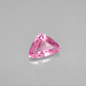 Spinelle rose naturelle trillion, 0,86 ct, VVS