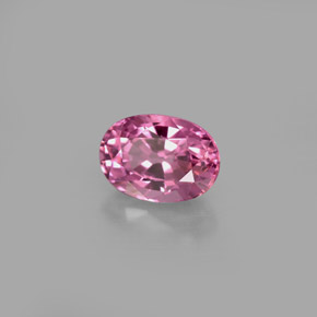 Spinelle rose naturelle coupe ovale, 1,20 ct, VS