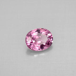 Spinelle rose naturelle coupe ovale, 1,12 ct, VS