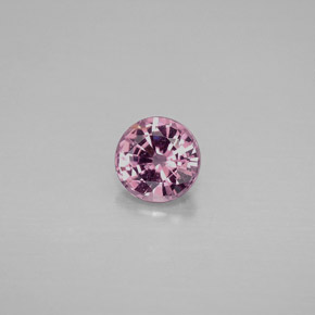 Spinelle rose naturelle coupe roude, 0,78 ct, VS