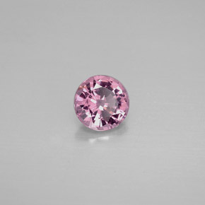 Spinelle rose naturelle coupe roude, 0,78 ct, VS